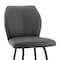 Armen Living Tandy Gray Faux Leather and Black Metal 30" Bar Stool LCTNBABLGR30 - alternate 7